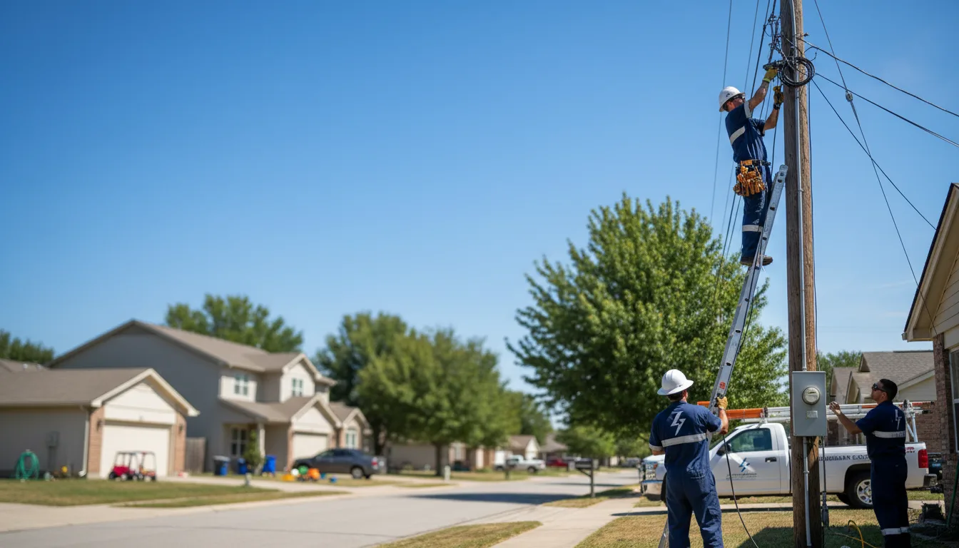 Residential electrician providing installation services in Topsham, ME